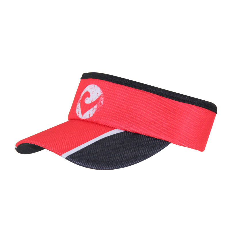 Modische Sport-Sonnenschutzkappen mit Sublimationsdruck Logo auf der Vorder- und Rückseite