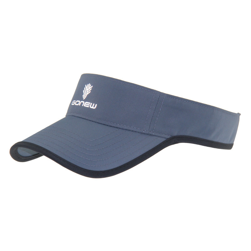 Polyester Tennis Sonnenvizier Kappe Lauf Sonnenvizier mit Velcro Rückenschließung