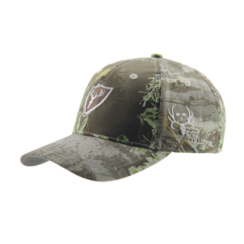 6 Panel Kamouflage Stickerei Baseballkappen im Freien, Unisex Low Profile Verstellbare Jagdmütze