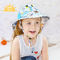 Pantone färben der Eimer-Hüte der Kinder 48cm gestreifter Flip Up Brim