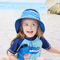 UV-der Sun-Hüte der UV- beständige breite Rand-Kinder 50+ UPF mit Hals-Klappe 43cm 55cm