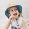Der justierbare Hals-Klappen-Kinder schutz Soem-ODM der Eimer-der Hut-46cm UV