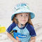 Breiter Rand UPF 50+ Mesh Childrens Bucket Hats 55cm mit Hals-Klappe Soem