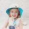 Sommer-UVschutz-Eimer-Hut ringsum Rand Polyester 100% 46cm für Babys