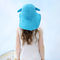 Der Tieranti-UVkinder blaue Farbe breiten des Rands der Eimer-der Hut-UPF 50+
