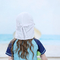 Kinder des Schwimmen-freien Raumes flattern Baumwollkappen-Strand, den UVsommer-Kinder Hüte Upf 50+ spielen