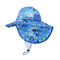 Baumwoll-Polyester ODM Kinderstrand-blaues Anglerhut Searsucker Upf 50